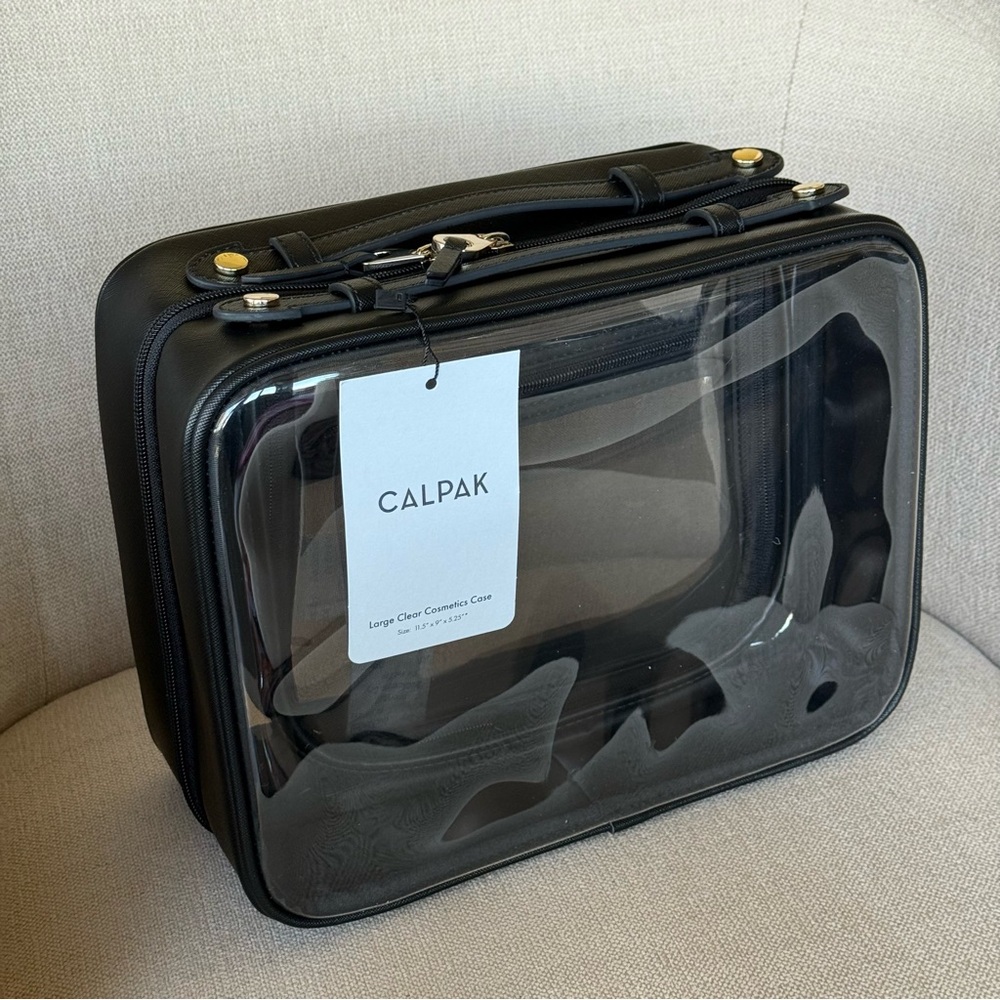 Calpak Large Clear Cosmetics Case